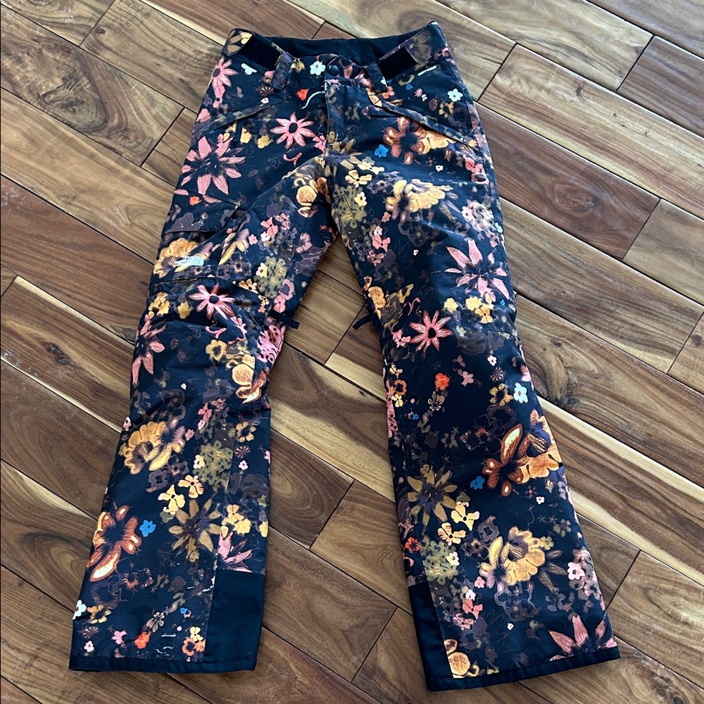 North Face Floral Ski Pants Sz XS